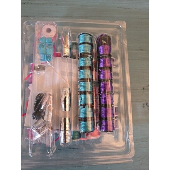 Friendship Bracelet Making Kit Spools Thread Colors Clasps End Caps Crafting - Picture 2 of 5